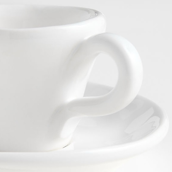 New! EXCLUSIVE Crate&Barrel 🍋🇮🇹✨Sorrento White Espresso Cup & Saucer LIMITED ED - Picture 3 of 6